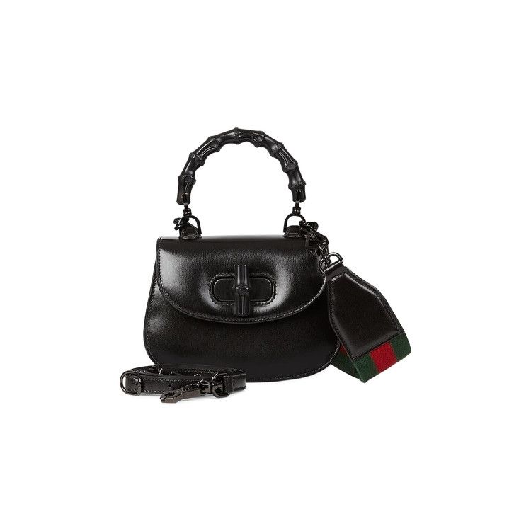 Gucci Bamboo 1947 Mini Top Handle Bag Black