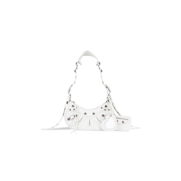 Balenciaga XS Le Cagole Shoulder Bag Optic White