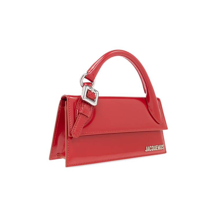 Red Chiquito medium patent-leather handbag, Jacquemus