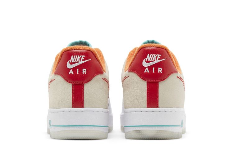 Nike Air Force 1 Low '07 PRM Just Do It White Red Teal - Thumbnail 7