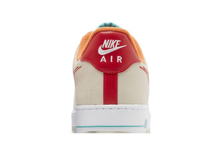 Nike Air Force 1 Low '07 PRM Just Do It White Red Teal - Thumbnail 8