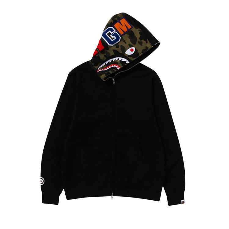 Bape Shark Full Zip Hoodie Black
