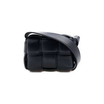 バッグ BOTTEGA VENETA CANDY CASSETTE PADDED BAG Bottega Veneta: Black Candy Padded Cassette Bag | SSENSE