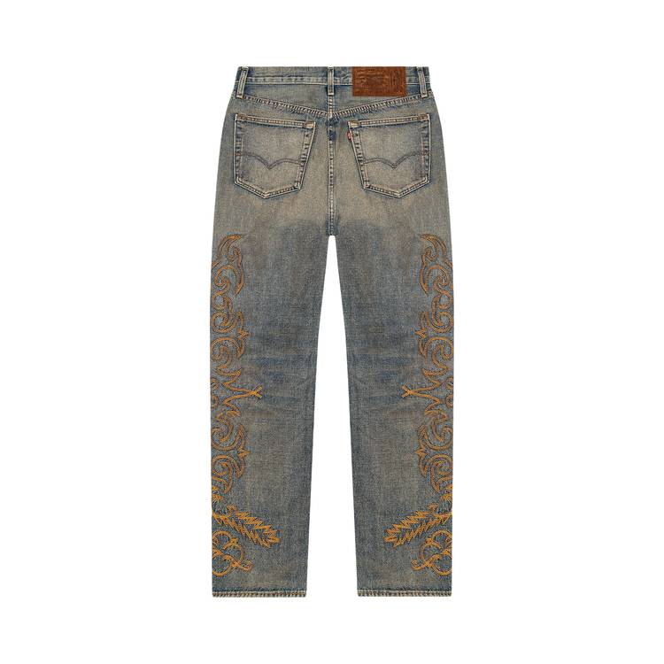 Buy Levi's x Denim Tears Western Stitch 501 Jeans 'Worn Indigo 