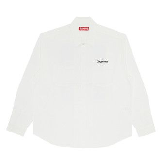 Buy Supreme American Psycho Work Shirt 'White' - FW23S51