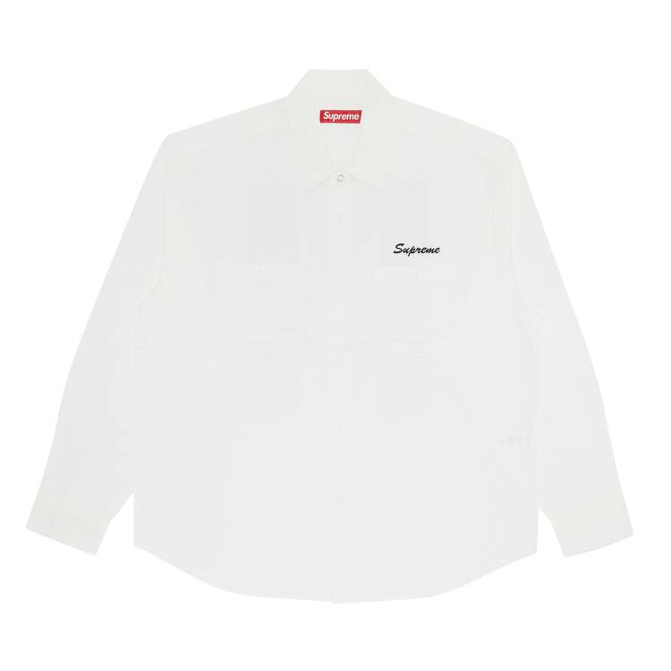 Buy Supreme American Psycho Work Shirt 'White' - FW23S51 