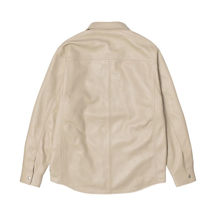 Stussy Leather Overshirt Natural