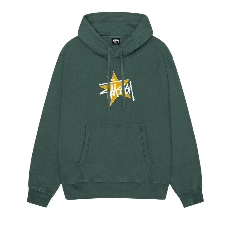 Stussy Star Hoodie Pigment Dyed Forest
