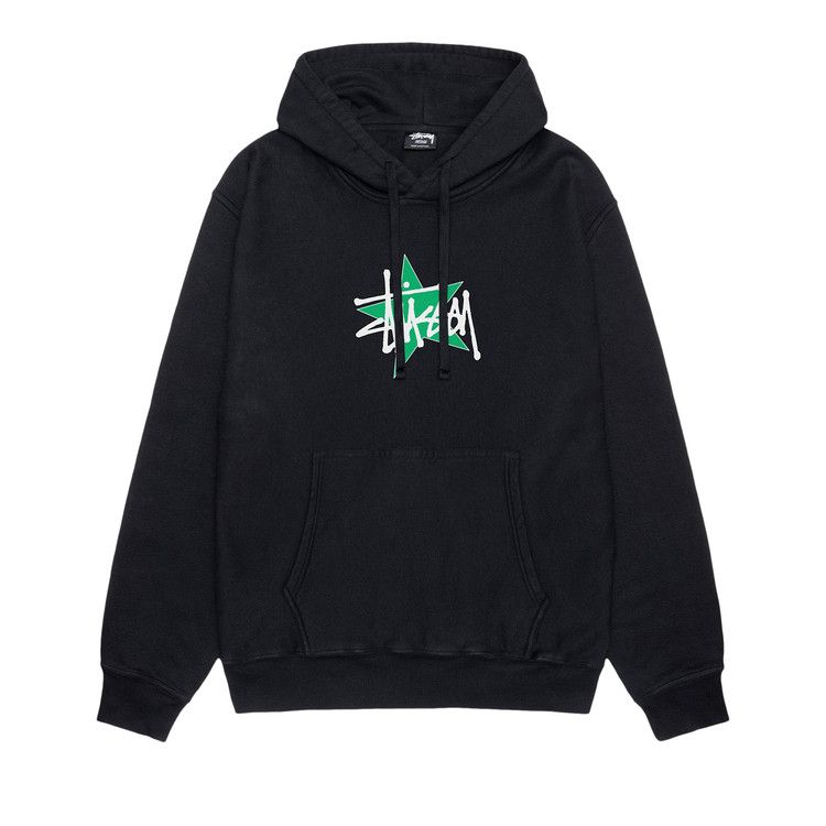 Stussy Star Hoodie Pigment Dyed Black