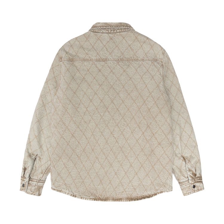 Stussy Quilted Denim Shirt Vintage Washed