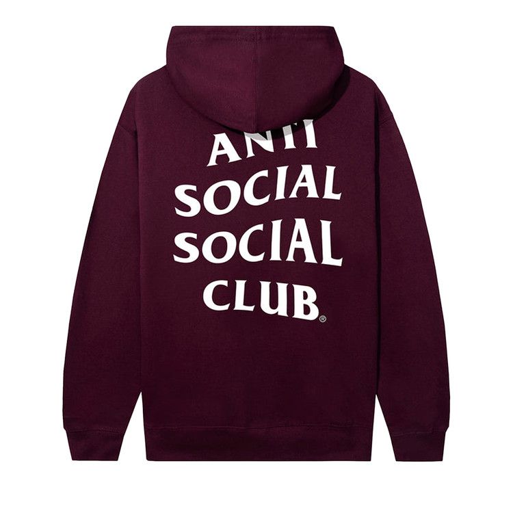 Anti Social Social Club Mind Games Hoodie 'maroon'