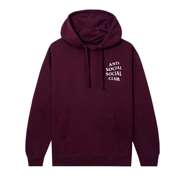 Anti Social Social Club Mind Games Hoodie 'maroon'