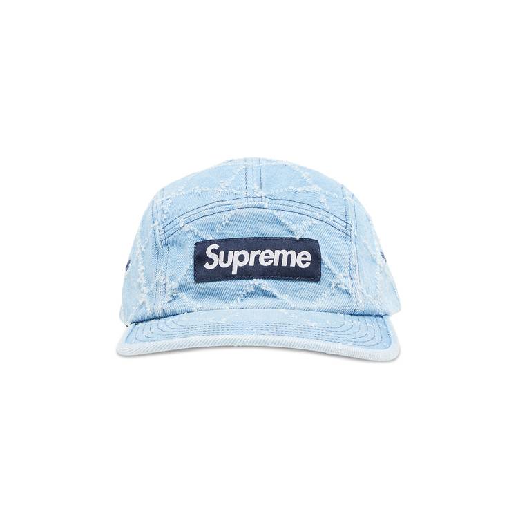 Supreme Punched Denim Camp Cap 'Washed Indigo'