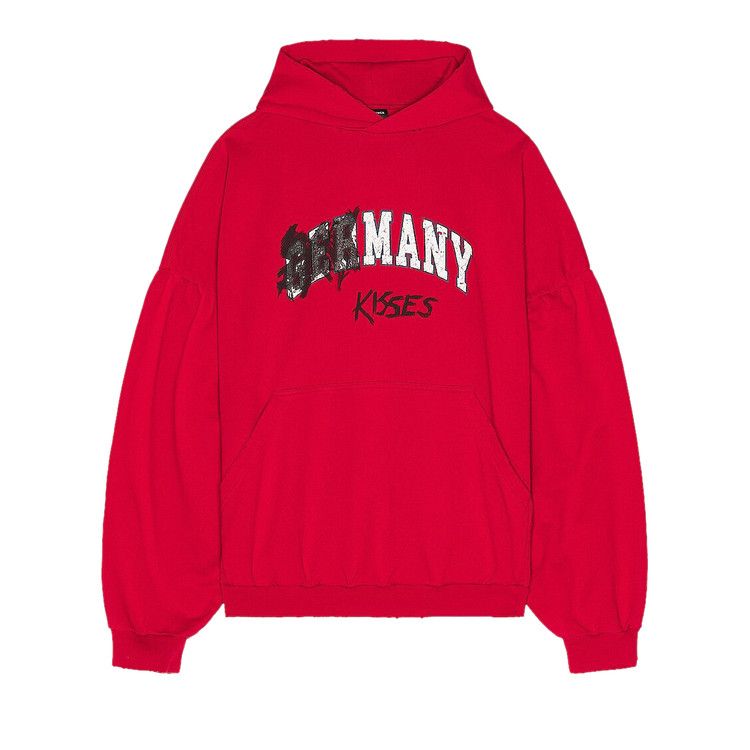 Balenciaga Round Hoodie Faded Red