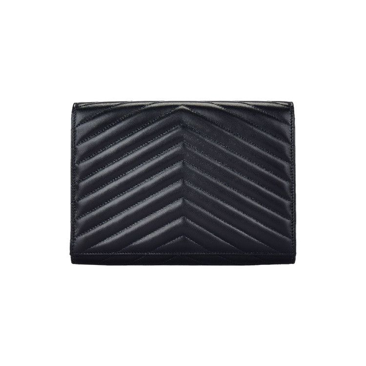 Saint Laurent Cassandre Flap Pouch Dark Blue