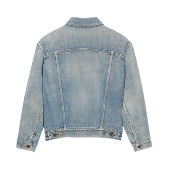 Buy Saint Laurent Denim Jacket 'Sunny Sky Blue' - 739896