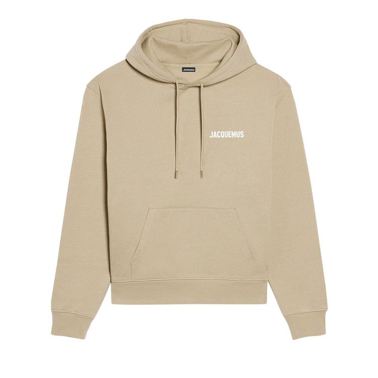パーカー・フーディ Jacquemus Men's Classic Logo Hoodie Khaki 22H226JS210 Jacquemus Classic Logo Hoodie 'Light Khaki' - Jacquemus