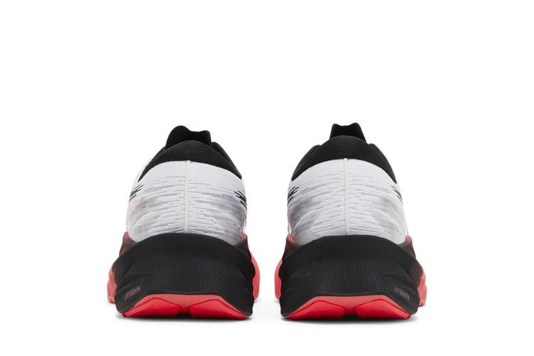 Asics Novablast 3 White Black Electric Red