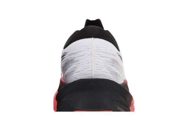 Asics Novablast 3 White Black Electric Red