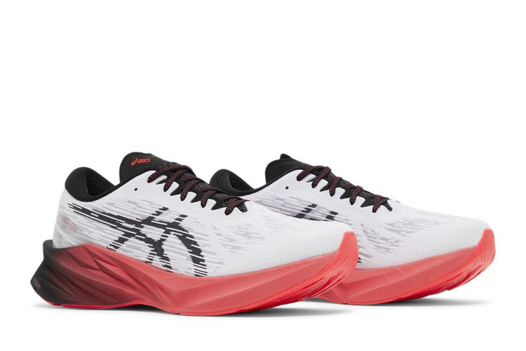 Asics Novablast 3 White Black Electric Red