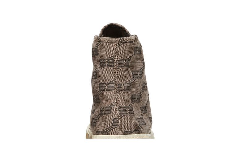 Balenciaga Paris High BB Monogram - Dark Mink Grey
