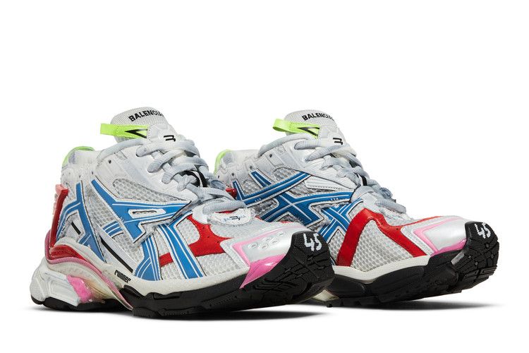 Balenciaga Runner Sneaker White Red Blue Pink