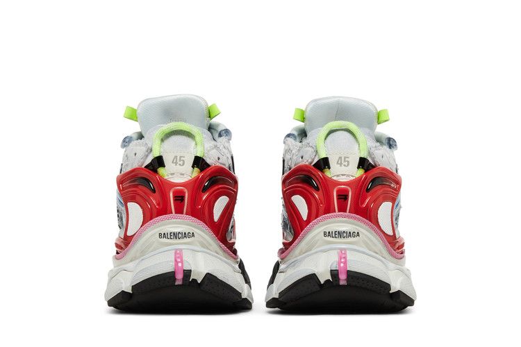 Balenciaga Runner Sneaker White Red Blue Pink