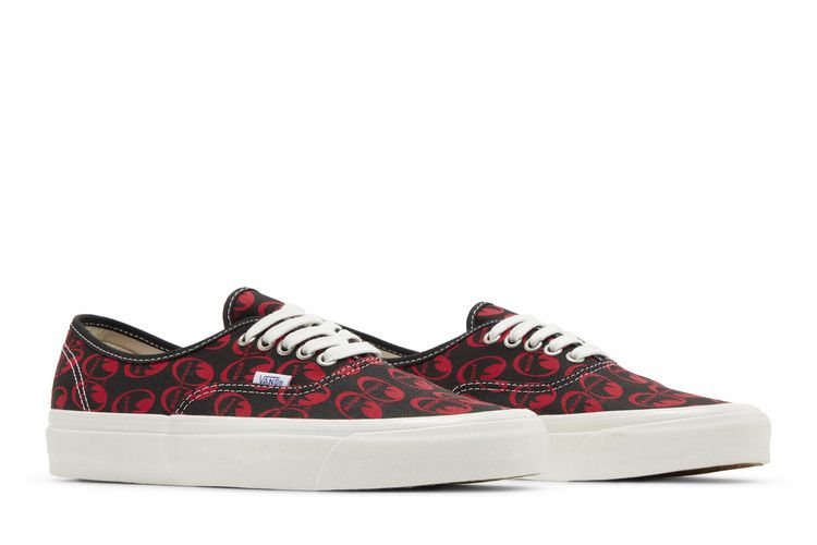 Mooneyes X Vans Authentic 44 Dx Anaheim Factory - Black Red