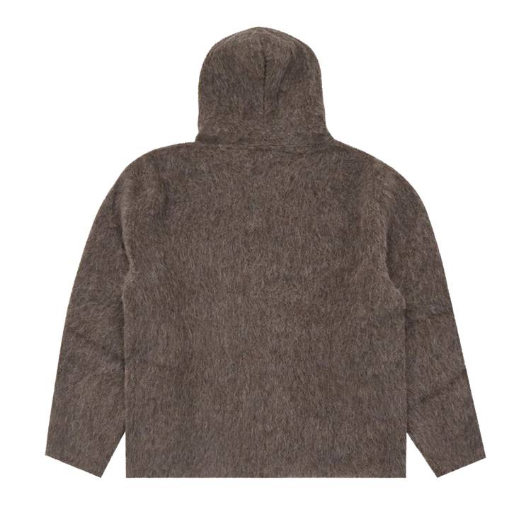 Buy Our Legacy Full Zip Hood 'Mole Grey Mohair' - M4236FM