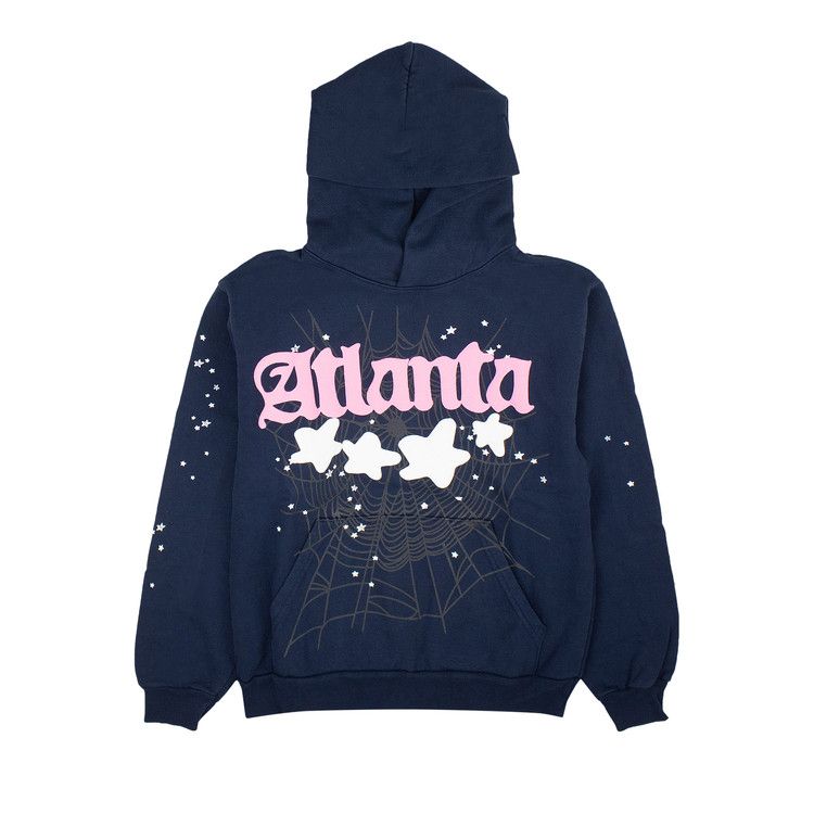 Sp5der Atlanta Hoodie Navy