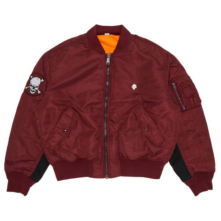 Buy Supreme x Bounty Hunter MA-1 'Burgundy' - FW23J35 BURGUNDY | GOAT