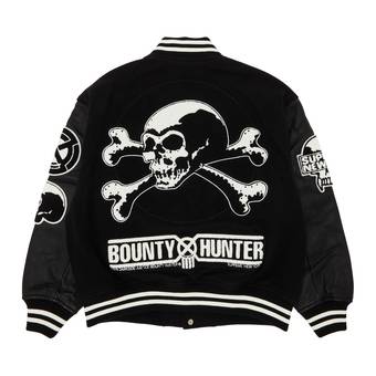 Buy Supreme x Bounty Hunter Varsity Jacket 'Black' - FW23J36