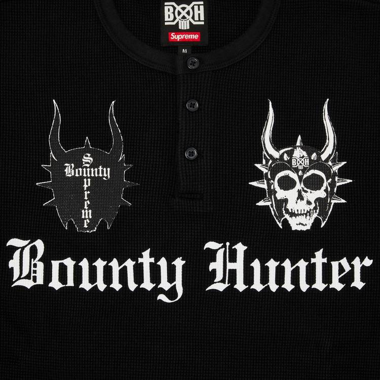 Buy Supreme x Bounty Hunter Thermal Henley Long-Sleeve Top 'Black