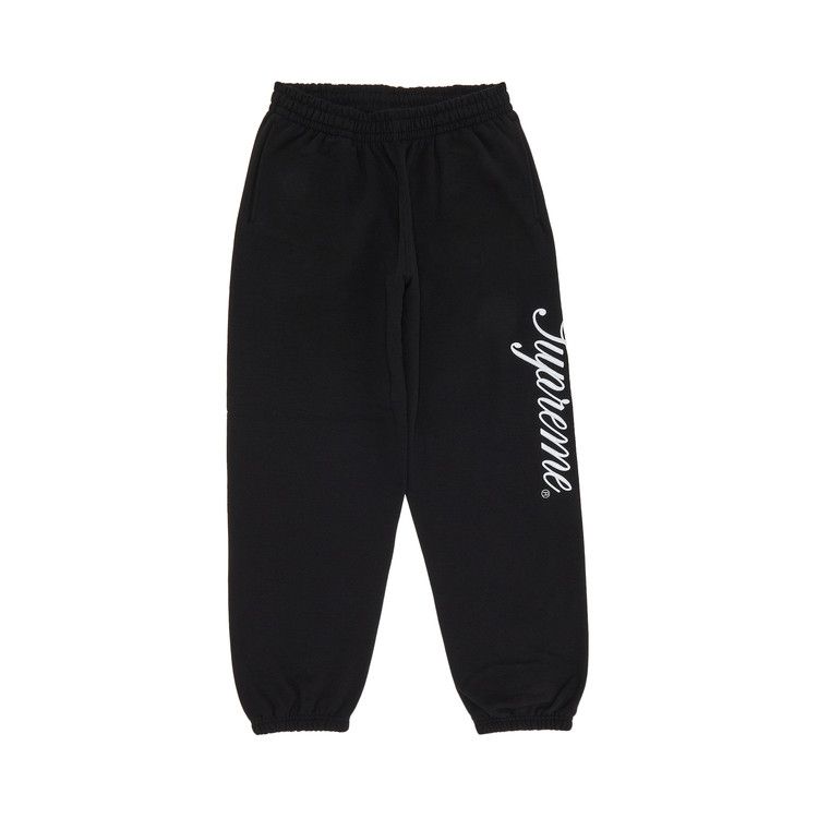 Supreme Raised Script Sweatpant 'black'