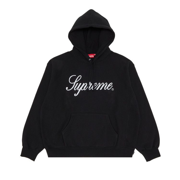 Supreme Raised Script Hooded Sweatshirt 'black'