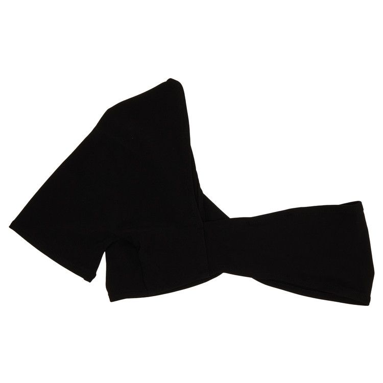 Courrèges Draped Asymmetrical Bra Black