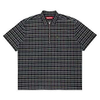BLACK【在庫あり】SUPREME 24SS PLAID KNIT S/S POLO Supreme Plaid Knit S S Polo (SS24) - $128