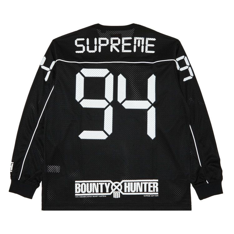 Buy Supreme x Bounty Hunter Mesh Moto Jersey 'Black' - FW23KN11