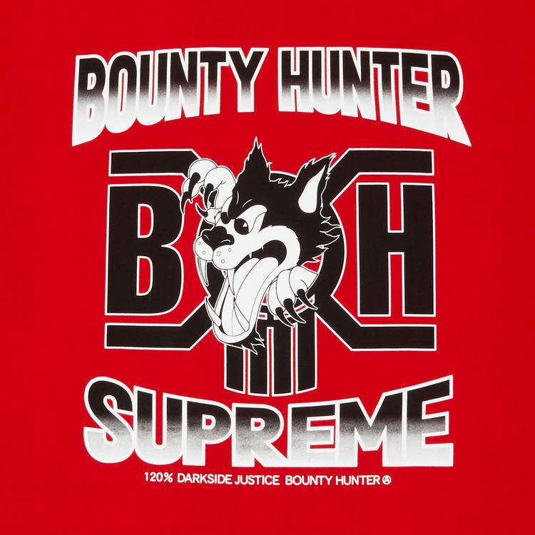 Supreme x Bounty Hunter Wolf Tee 'Red'