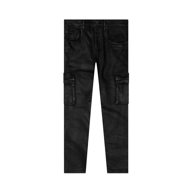 Purple Brand Cargo Flare Pants Black Resin