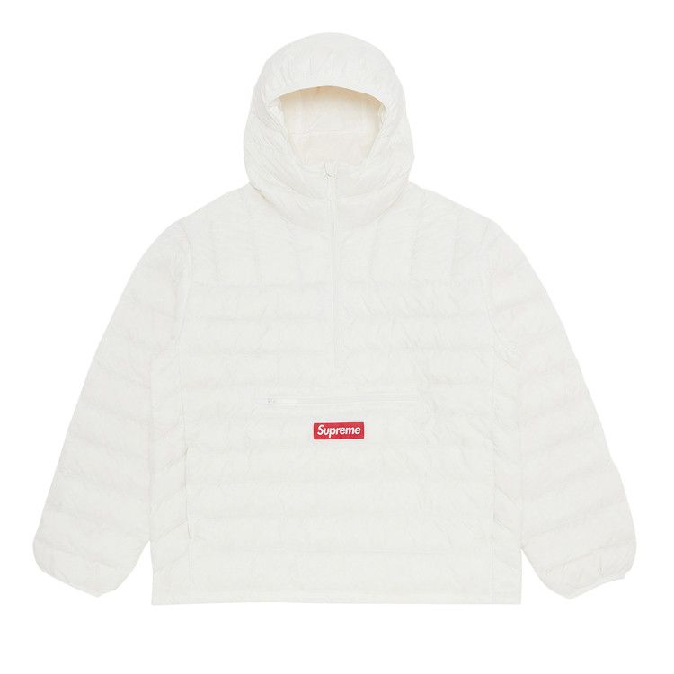 Buy Supreme Micro Down Half Zip Hooded Pullover 'White' - FW23J71