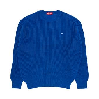 Buy Supreme Small Box Ribbed Sweater 'Royal' - FW23SK52 ROYAL