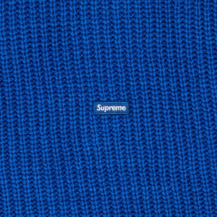 Buy Supreme Small Box Ribbed Sweater 'Royal' - FW23SK52 ROYAL | GOAT