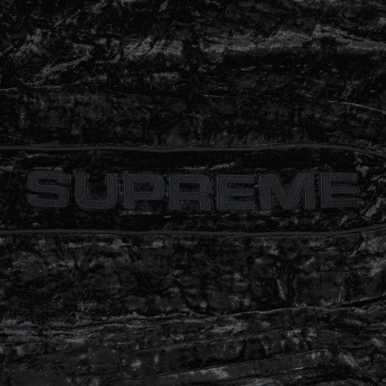 Buy Supreme Crushed Velvet Track Jacket 'Black' - FW23J39 BLACK | GOAT