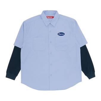 Supreme Thermal Sleeve Work Shirt 'Light Blue'