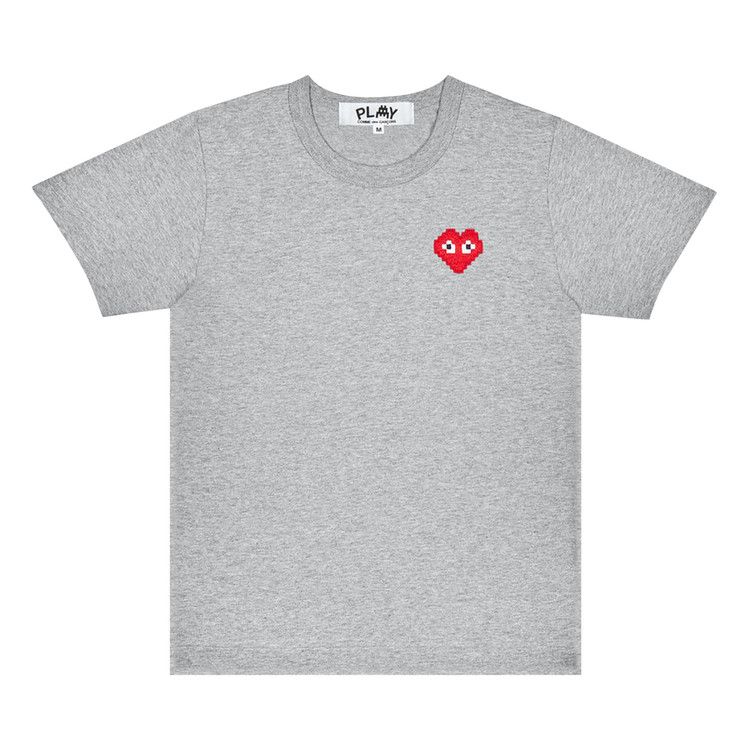 Buy Comme des Garçons PLAY x Invader Mini Logo T-Shirt 'Grey