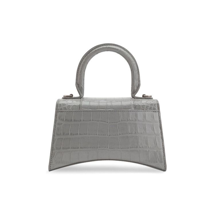 Balenciaga Hourglass Top Handle Xs Grey