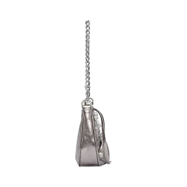 Balenciaga Le Cagole Mini Bag With Chain Silver