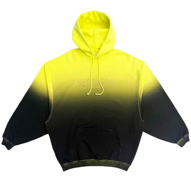 Vetements Gradient Logo Limited Edition Hoodie Yellow Culture Circle