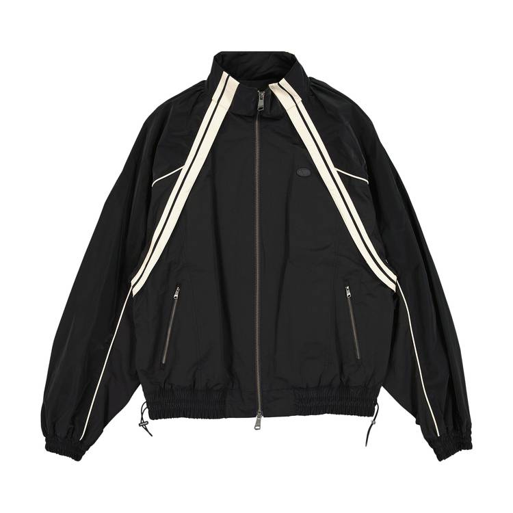 Buy Ader Error Striped Track Jacket 'Black' - BMADFWJK0401BK